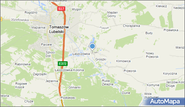 mapa Ruda Wołoska, Ruda Wołoska na mapie Targeo